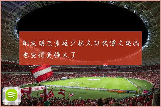 削发明志重返少林文班武僧之路我也变得更强大了
